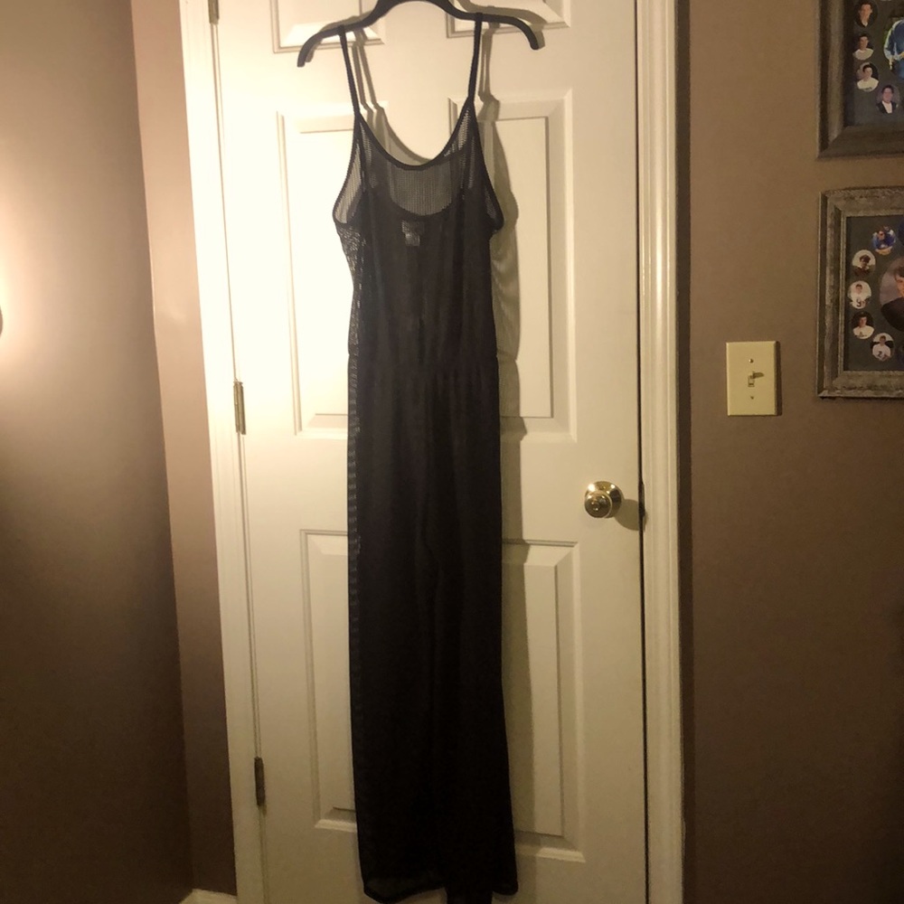 Black mesh cover-up
